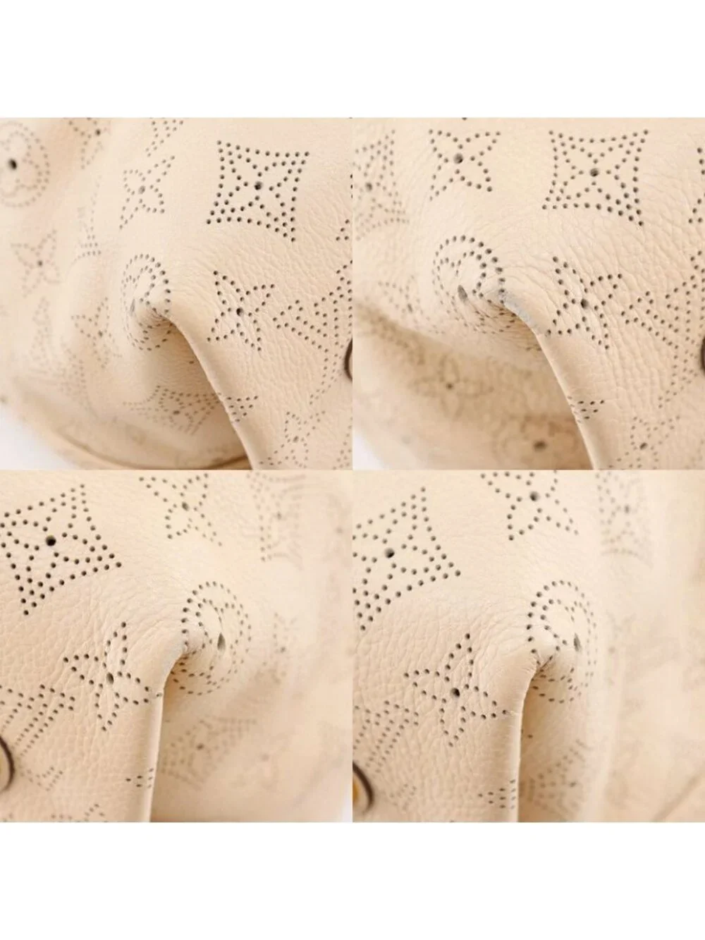 Louis Vuitton Sealth PM Monogram Mahina Opal Beige Ar1101 Handbag - Picture 4 of 10